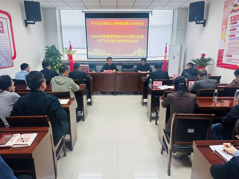 轻工供销公司党委召开2024年度党组