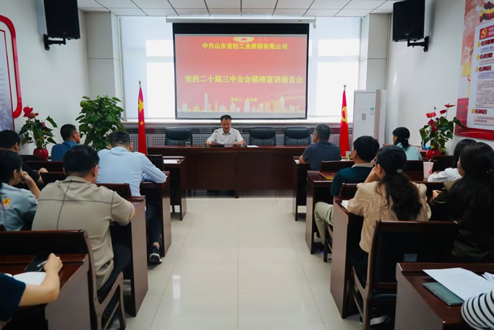 轻工供销召开党的二十届三中全会精